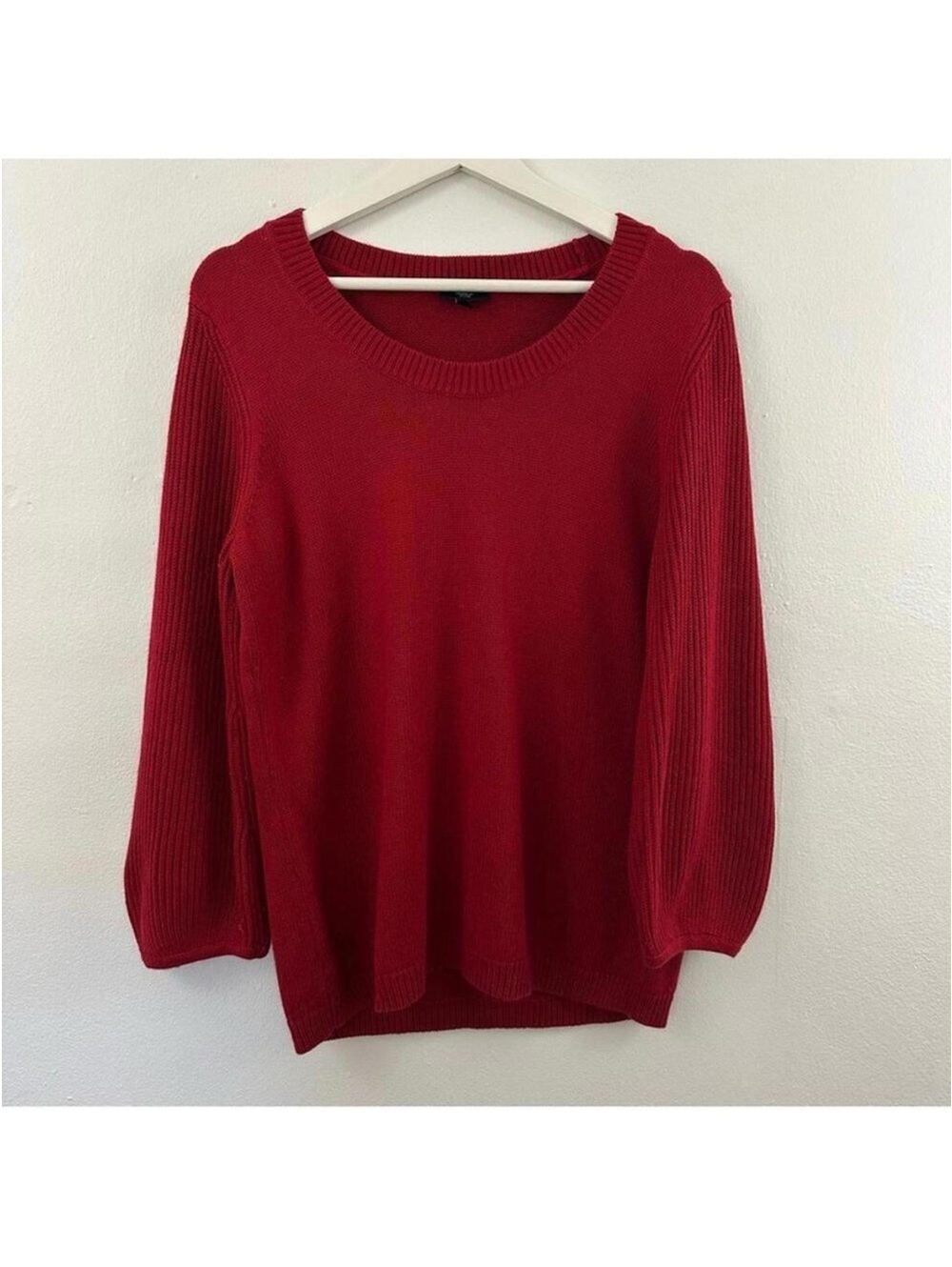 Talbots Women’s Red Crewneck Sweater Size LP